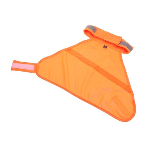 NOLITOY Reflektierende Hundeweste Sicherheitsweste mit Atmungsaktivem Material Leicht und Langlebig für Joggen Wandern Fluoreszierendes Orange S von NOLITOY