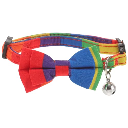 NOLITOY Regenbogen- Für Hunde Und Mit Fliege Haustierhalsband Gay-Dog-Pride-Bekleidung Verstellbar Bequem Mit Schnalle Für Kleine Mittelgroße Und Große Hundewelpen NOLITOY Regenbogen- Für Hunde Und Mit Fliege Haustierhalsband Gay-Dog-Pride-Bekleidung Verstellbar Bequem Mit Schnalle Für Kleine Mittelgroße Und Große Hundewelpen von NOLITOY