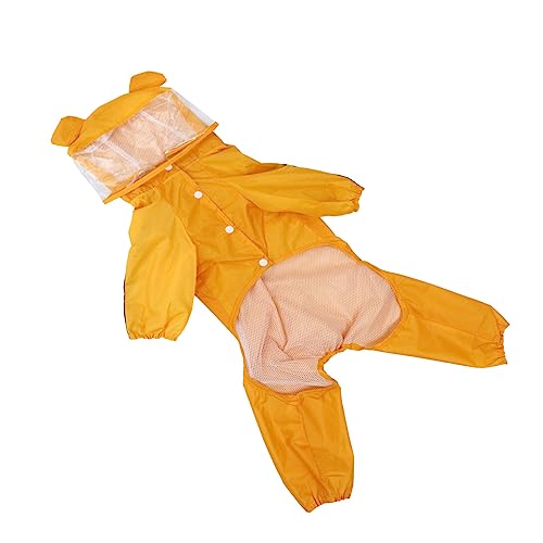 NOLITOY Regenmantel für Haustiere Hunde-regencape hunderegencape Regenponcho Hunde- -Hoodie gelber Hoodie mit Reißverschluss Leichter Blazer stylischer Hunderegenmantel Haustier NOLITOY Regenmantel für Haustiere Hunde-regencape hunderegencape Regenponcho Hunde- -Hoodie gelber Hoodie mit Reißverschluss Leichter Blazer stylischer Hunderegenmantel Haustier von NOLITOY