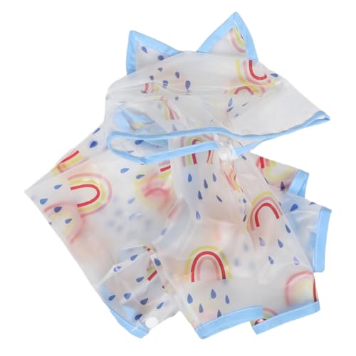 NOLITOY Regenmantel für Haustiere Regenmantel für kleine Hunde wasserdichte Haustierregenjacke Vollbedeckung großer Hunde mittel PVC von NOLITOY