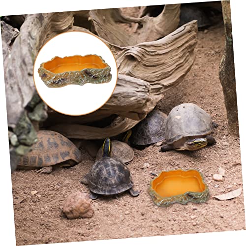 NOLITOY Reptilien Futternapf aus Hochwertigem Harz Rutschfestes Wassernapf für Schildkröten Eidechsen und Hornfrösche Leicht zu Reinigen Geeignet für Terrarien und Futterstellen NOLITOY Reptilien Futternapf aus Hochwertigem Harz Rutschfestes Wassernapf für Schildkröten Eidechsen und Hornfrösche Leicht zu Reinigen Geeignet für Terrarien und Futterstellen von NOLITOY