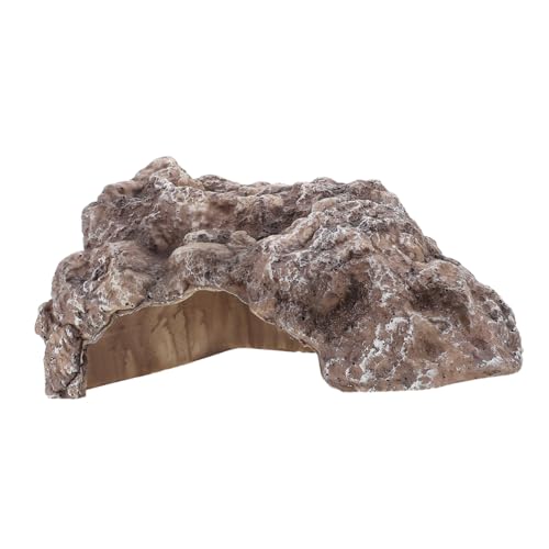NOLITOY Reptilien Höhlenversteck aus Langlebigem Resin Naturgetreue Felsenoptik Stressreduzierender Unterschlupf für Echsen Schildkröten und Garnelen Pflegeleicht Mittelgroß NOLITOY Reptilien Höhlenversteck aus Langlebigem Resin Naturgetreue Felsenoptik Stressreduzierender Unterschlupf für Echsen Schildkröten und Garnelen Pflegeleicht Mittelgroß von NOLITOY