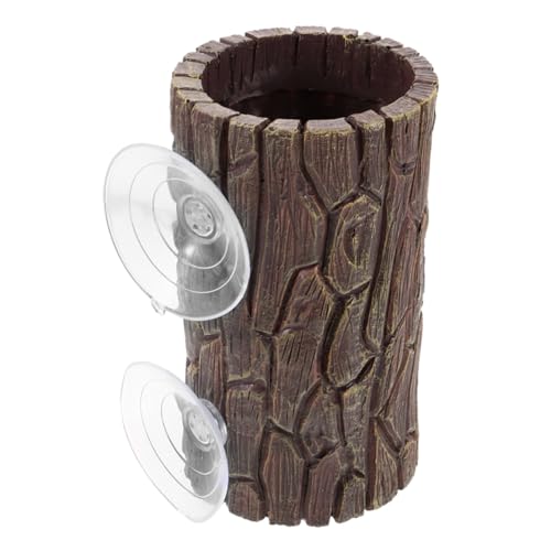 NOLITOY Reptilien Unterschlupf Saugnapf Baumstamm Deko Terrarium Zubehör Versteck für Eidechsen Geckos Fische Realistisch Resin Langlebig Vielseitig Einsetzbar NOLITOY Reptilien Unterschlupf Saugnapf Baumstamm Deko Terrarium Zubehör Versteck für Eidechsen Geckos Fische Realistisch Resin Langlebig Vielseitig Einsetzbar von NOLITOY