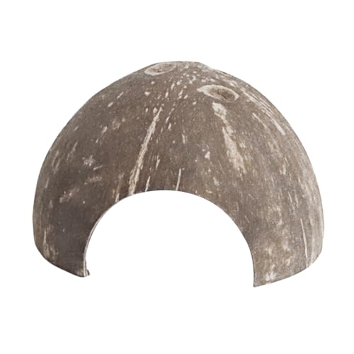 NOLITOY Reptilien Versteck Höhle aus Natürlicher Kokosnussschale Langlebiger Unterschlupf mit Harter Textur Sicherer Rückzugsort für Kleine Haustiere und Terrarien Geeignet für Reptilien NOLITOY Reptilien Versteck Höhle aus Natürlicher Kokosnussschale Langlebiger Unterschlupf mit Harter Textur Sicherer Rückzugsort für Kleine Haustiere und Terrarien Geeignet für Reptilien von NOLITOY