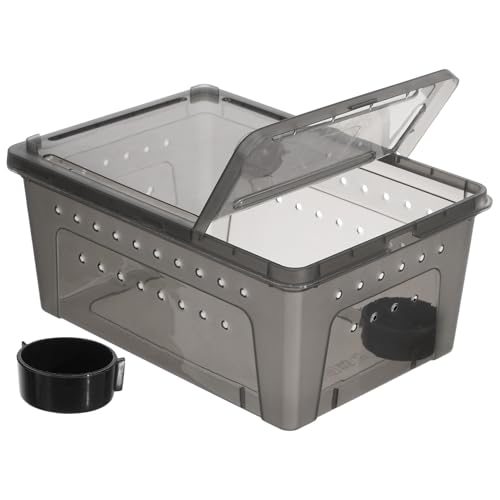NOLITOY Reptilien Zuchtbox Teiliges aus Hochwertigem Kunststoff mit Belüftungslöchern Feuchtigkeitsbeständig und Langlebig Transparent für Bessere Sicht Geeignet als Terrarium für von NOLITOY