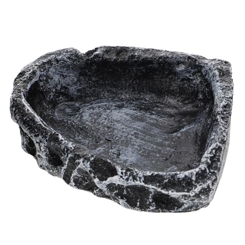 NOLITOY Resin Futterschale für Reptilien Natürliche Farbe rutschfest Mittlere Sicherer Futternapf für Schildkröten und Echsen Terrarium Wasserschale Einfach zu Reinigen mit NOLITOY Resin Futterschale für Reptilien Natürliche Farbe rutschfest Mittlere Sicherer Futternapf für Schildkröten und Echsen Terrarium Wasserschale Einfach zu Reinigen mit von NOLITOY