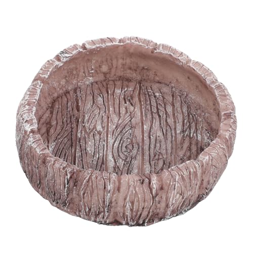 NOLITOY Resin Reptile Feeder Schale für Kleine Schildkröten Eidechsen Frösche Bpa Frei Langlebig Leicht zu Reinigen Futternapf Wassernapf für Terrarien Haustiere von NOLITOY