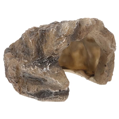 NOLITOY Resin Reptilienhöhle Versteck Höhle für Bartagamen Wasserschildkröten und Echsen Terrarium Deko Langlebige Natürliche Felsenplattform mit Hoher Tragfähigkeit NOLITOY Resin Reptilienhöhle Versteck Höhle für Bartagamen Wasserschildkröten und Echsen Terrarium Deko Langlebige Natürliche Felsenplattform mit Hoher Tragfähigkeit von NOLITOY