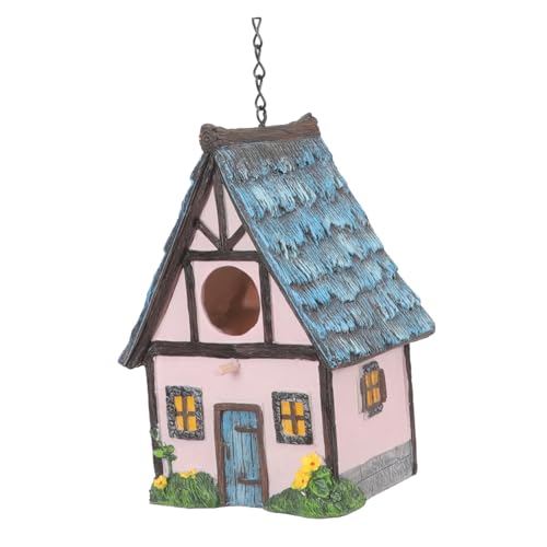 NOLITOY Resin Vogelhaus für Außenbereich Hängendes Dekoratives Vogelhäuschen für Garten und Wetterfest und Robust für Nistplätze und Vogeldesign Leuchtendem NOLITOY Resin Vogelhaus für Außenbereich Hängendes Dekoratives Vogelhäuschen für Garten und Wetterfest und Robust für Nistplätze und Vogeldesign Leuchtendem von NOLITOY