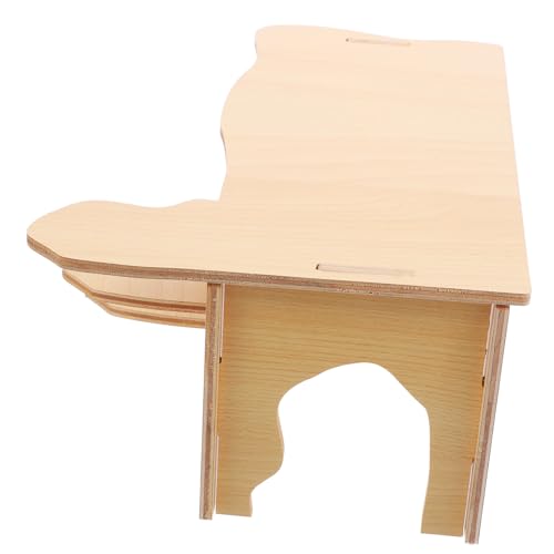 NOLITOY Hamster Supply Holz Versteck Burg für Hamster Eichhörnchen Meerschweinchen und Andere Kleintiere von NOLITOY
