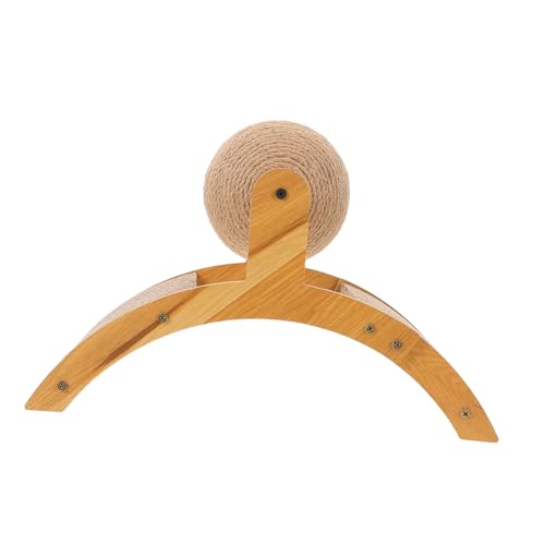 NOLITOY Sisal Katzenkratzball Vertikaler Kratzbaum mit Drehendem Riesenrad für Kleine und Mittlere Katzen Stressabbau und Krallenpflege von NOLITOY