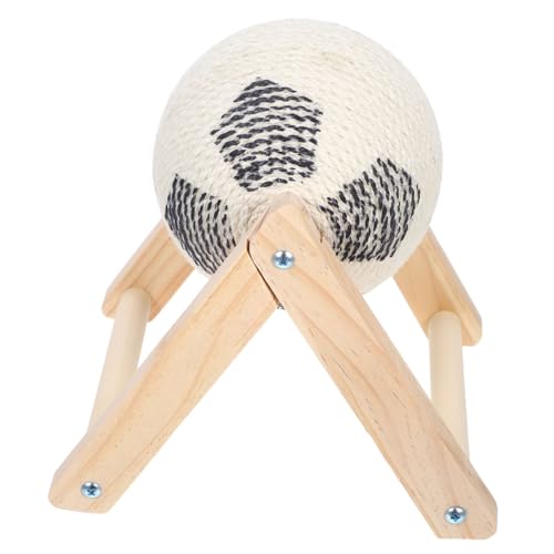 NOLITOY Sisal Kratzball für Katzen Natürliche Kratzoberfläche Robuste Holzbasis Kugelförmiges zur Krallenpflege und Indoor Unterhaltung für Kleine und Mittelgroße Katzen NOLITOY Sisal Kratzball für Katzen Natürliche Kratzoberfläche Robuste Holzbasis Kugelförmiges zur Krallenpflege und Indoor Unterhaltung für Kleine und Mittelgroße Katzen von NOLITOY
