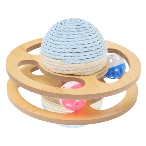 NOLITOY Sisal-Plattenspieler-Spielzeug Katze Übung Spielzeug Interaktives Katzenspielzeug Katzen-übungs-Puzzle-Spielzeug Katzenkratzball Hölzern Pfotenpolster Für Katzen Rotieren Sport NOLITOY Sisal-Plattenspieler-Spielzeug Katze Übung Spielzeug Interaktives Katzenspielzeug Katzen-übungs-Puzzle-Spielzeug Katzenkratzball Hölzern Pfotenpolster Für Katzen Rotieren Sport von NOLITOY