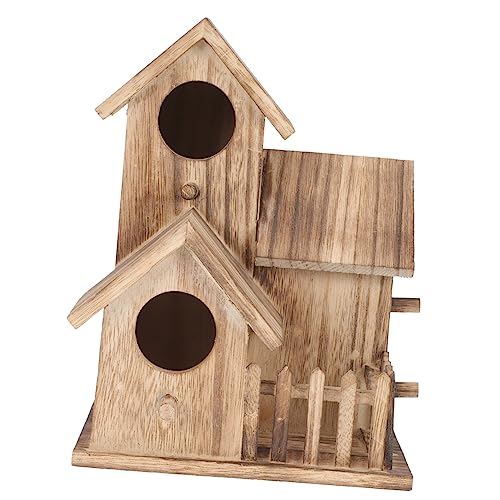 NOLITOY Sittichnest Aus Holz Dekoratives Vogelsittich Nisthäuschen Vogelhäuser Für Draußen Vogelhäuser Sittich Nisthaus Kleines Vogelhaus Nester Für Große Vögel Vogelzuchthäuschen von NOLITOY