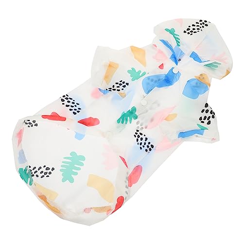 NOLITOY Hunde Cappy Sonnenschutzkleidung Für Haustiere Hawaiihemden Sonnenschutzjacke Welpen-Outfits Sonnenschutz-Hoodie Hundejacke Hund Kurzarm Coole Welpenhemden Hund Sonne Zubehör Polyester Sommer von NOLITOY