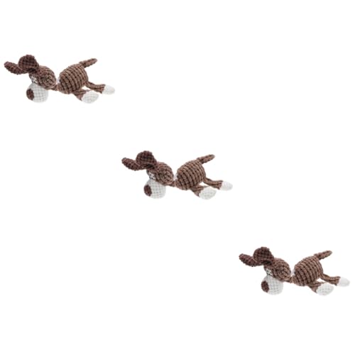 NOLITOY Spielzeug Für Haustiere 3 STK Kauspielzeug Für Hunde Maiswolle Plüsch Hund Maiskörner Plüschtier von NOLITOY