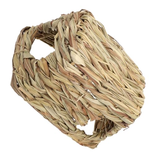 NOLITOY Straw Hamster Versteck Natürliches Kleintier Nest Mehrfunktionales Versteck und Spielhaus Handgefertigt Platzsparend Geeignet für Hamster Chinchilla Meerschweinchen und Ratten NOLITOY Straw Hamster Versteck Natürliches Kleintier Nest Mehrfunktionales Versteck und Spielhaus Handgefertigt Platzsparend Geeignet für Hamster Chinchilla Meerschweinchen und Ratten von NOLITOY