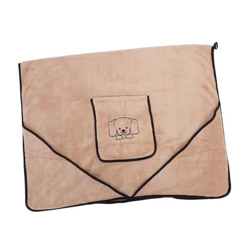 NOLITOY Super Absorbierendes Hundebadetuch mit Handtaschen Schnelltrocknendes Waschbares Korallenvlies Pet Badetuch Haustierdecke für Effektives Trocknen von Hunden und Katzen NOLITOY Super Absorbierendes Hundebadetuch mit Handtaschen Schnelltrocknendes Waschbares Korallenvlies Pet Badetuch Haustierdecke für Effektives Trocknen von Hunden und Katzen von NOLITOY