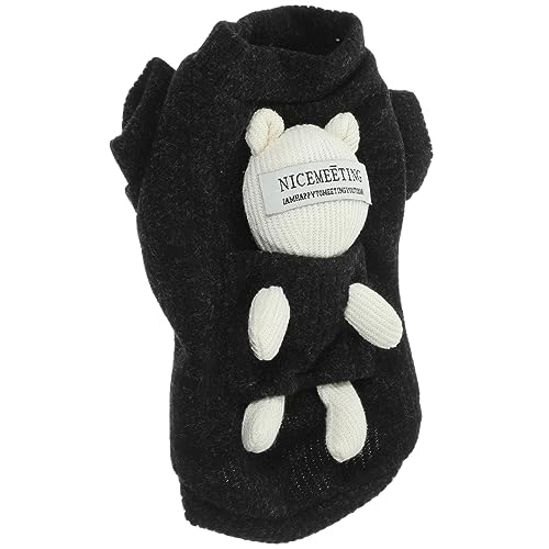 NOLITOY Tanktops Haustierkleidung Winter Verdickter Warmer Welpenbärenpuppen-haustierpullover Bequeme Hundebekleidung Winter Atmungsaktive Haustierweste Haushalt Baumwolle Haustierzubehör von NOLITOY