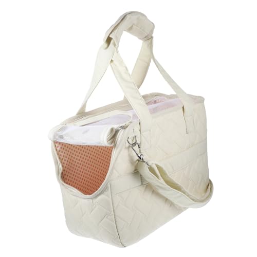 NOLITOY Tragbare Faltbare Haustiertragetasche für Kleine Hunde und Katzen mit Atmungsaktivem Mesh Stabiler Materialqualität Breitem Schultergurt und Praktischem Design für Bequemen von NOLITOY