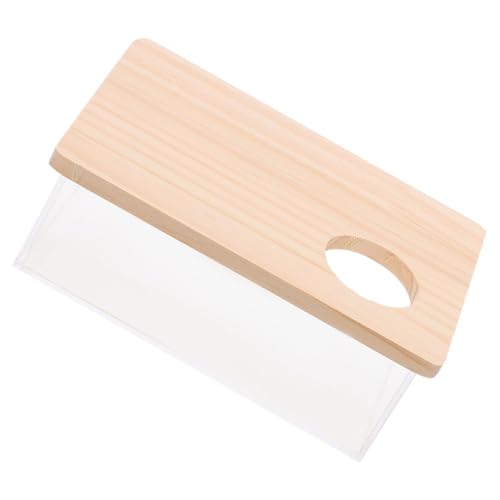 NOLITOY Transparente Hamster Sandbad Box Mittelgroß mit Gelbem Deckel Mehrzweck Sandbad und Toilette für Hamster Chinchilla und Kleine Haustiere Hygienisch und Spaßfördernd Passend für von NOLITOY