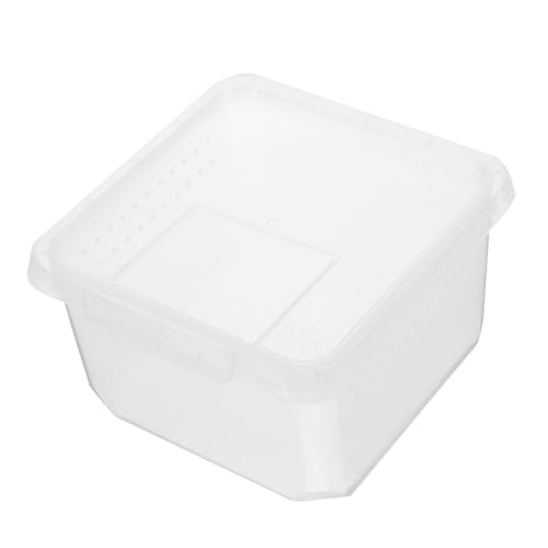 NOLITOY Transparente Reptilien Fütterungsbox aus Sicherem mit Belüftung Leichte Tragbare Zuchtbox für Spinnen Eidechsen und Kleine Reptilien als Terrarium Futterbehälter NOLITOY Transparente Reptilien Fütterungsbox aus Sicherem mit Belüftung Leichte Tragbare Zuchtbox für Spinnen Eidechsen und Kleine Reptilien als Terrarium Futterbehälter von NOLITOY