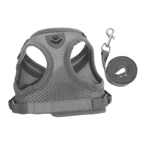 NOLITOY Netzgeschirr Für Kleine Katzen Und Hunde Verstellbar Leicht Und Bequem Für Outdoor-aktivitäten Mit Haustier-Leine-Set von NOLITOY