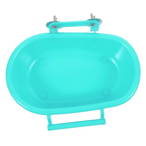 NOLITOY Vogelbadewanne für Käfig aus Sicherem Pp Material Hängendes Badebecken mit Glatten Kanten für Wellensittiche Sittiche und Kleine Vögel Vielseitige Dusche und Sandbad Zubehör Innen von NOLITOY