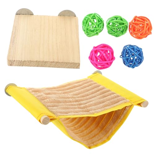NOLITOY Warm Gestaltetes Chinchilla Hängematten Teilig mit Nest Spielball und Atmungsaktives Schlaf und Versteckbett für Hamster Meerschweinchen Ratten und Kleine Haustiere NOLITOY Warm Gestaltetes Chinchilla Hängematten Teilig mit Nest Spielball und Atmungsaktives Schlaf und Versteckbett für Hamster Meerschweinchen Ratten und Kleine Haustiere von NOLITOY