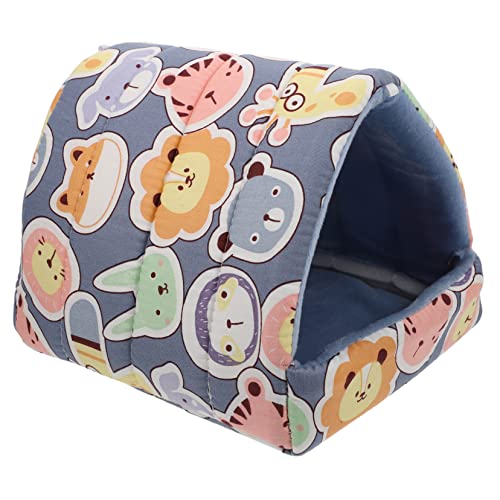 NOLITOY Warmes Hamsterbett aus Plüschigem Atmungsaktiv und Verschleißfest Kleines Haustier Schlafhaus für Hamster Meerschweinchen und Winter Kleintiere Gemütliches Versteck von NOLITOY