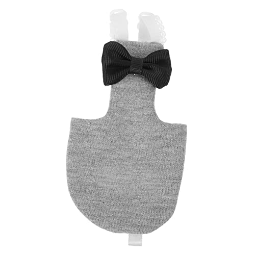 NOLITOY Windelkleidung Für Papageien Vogelflugkostüm Vogel Für Sittiche Papagei Kleidung Papageienkleidung Vogelzubehör Vogel Fliegt Stylisches Papageienkostüm Klein Grey Baumwolle von NOLITOY