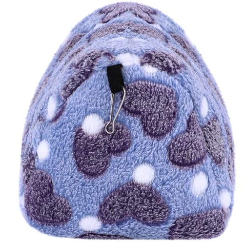 NOLITOY Winterwarmes Hängematten hamsterbett aus Weichem Flanell Baumwolle mit Aufhänger Gemütliches Platzsparendes Kleintierhaus für Zwerghamster und Meerschweinchen für Käfigzubehör von NOLITOY