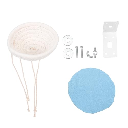 NOLITOY Woven Bird Cage Nest für Kanarienvögel Papageien und Kleine Vögel Großer Aufhänge Nistkasten Einfacher Einbau Komfortabler Rückzugsort für Haustiere für Vogelkäfige von NOLITOY