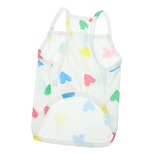 NOLITOY summerdress sommeroutfit The Whit cadfi Sommer-Haustierbekleidung Hundeweste pinkes Shirt Outdoorbekleidung hundekleidung Hund dekorative Weste waschbar schmücken Zubehör von NOLITOY