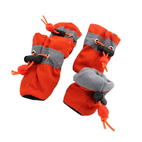 2 Paar Hundesocken, schützend, dicker Griff, Hundefüße, Socken mit verstellbarem Kordelzug für draußen, verhindert ein Verrutschen der Hundeschuhe 2 Paar Hundesocken, schützend, dicker Griff, Hundefüße, Socken mit verstellbarem Kordelzug für draußen, verhindert ein Verrutschen der Hundeschuhe von NONGYU