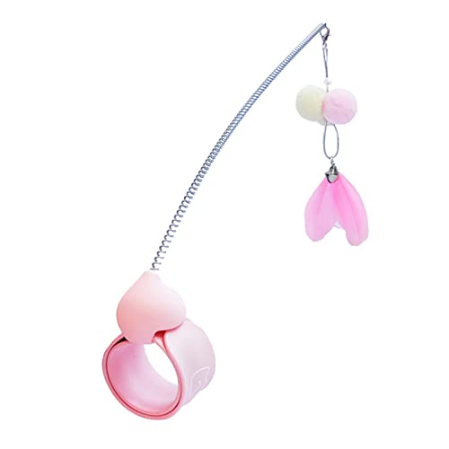 NONGYU 30 cm für Zauberstab, Spielzeug für Kätzchen, für Zauberstab, mit Armband für Kätzchen, Haustier-Teaser, Sti NONGYU 30 cm für Zauberstab, Spielzeug für Kätzchen, für Zauberstab, mit Armband für Kätzchen, Haustier-Teaser, Sti von NONGYU