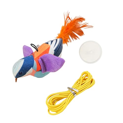 NONGYU Kätzchen-Kauspielzeug, Geräuschspielzeug, Zahnen, weiches Katzenspielzeug, bunter Vogel mit Federn, attraktive Vogelform, Zahnspielzeug NONGYU Kätzchen-Kauspielzeug, Geräuschspielzeug, Zahnen, weiches Katzenspielzeug, bunter Vogel mit Federn, attraktive Vogelform, Zahnspielzeug von NONGYU