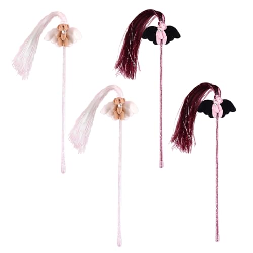 NONGYU Quasten Spielzeug Lustiger Teaser Cartoon Bär Rod Lustige Übung Teaser Stick Spielzeug für Katzen mit Cartoon-Bärstab NONGYU Quasten Spielzeug Lustiger Teaser Cartoon Bär Rod Lustige Übung Teaser Stick Spielzeug für Katzen mit Cartoon-Bärstab von NONGYU