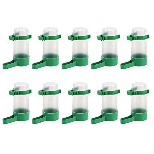 NOPNOG 10 Stück/Los Vogelfutterspender, transparenter und grüner Vogeltränke mit Clip, Kunststoff NOPNOG 10 Stück/Los Vogelfutterspender, transparenter und grüner Vogeltränke mit Clip, Kunststoff von NOPNOG
