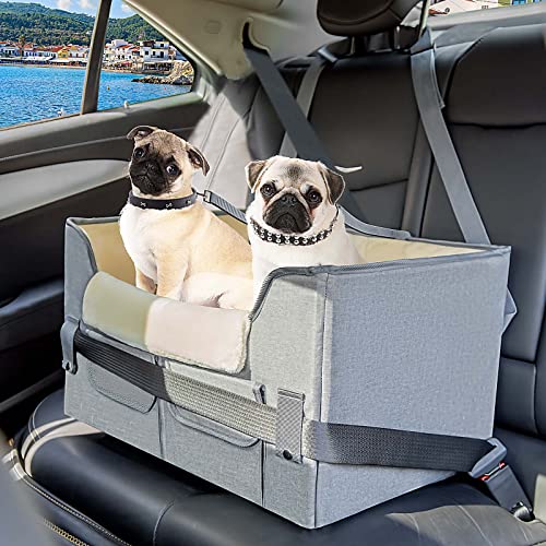 NOVOLAB Erhöhter Hundeautositz für kleine Hunde, Autositz für kleine Hunde, Welpen, Hunde-Sitzerhöhung für Auto mit Clip-On-Leine, perfekt für kleine Haustiere NOVOLAB Erhöhter Hundeautositz für kleine Hunde, Autositz für kleine Hunde, Welpen, Hunde-Sitzerhöhung für Auto mit Clip-On-Leine, perfekt für kleine Haustiere von NOVOLAB