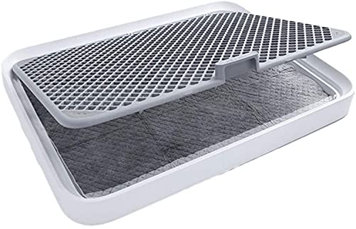 Hunde-Toilette, Hunde-Toilette, Hunde-Urinal, graues Gitter, Kunststoff, 52 cm, abnehmbar Hunde-Toilette, Hunde-Toilette, Hunde-Urinal, graues Gitter, Kunststoff, 52 cm, abnehmbar von NOVSKI