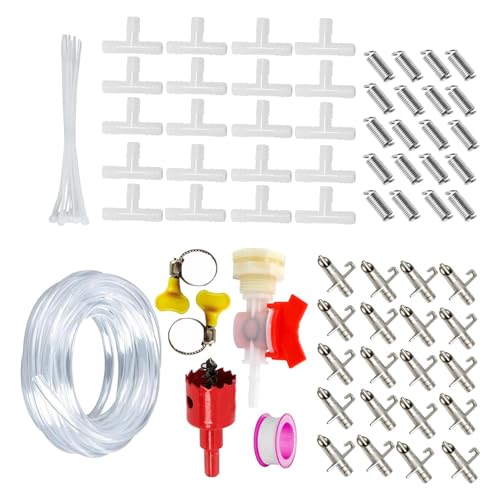 10/20 Stück Kaninchen Trinksysteme Kits mit Korrosionsschutz-Nippel Trinker und flexiblem Schlauch für Kleintierkäfige Verwendung Nippel Tränke Kits 10/20 Stück Kaninchen Trinksysteme Kits mit Korrosionsschutz-Nippel Trinker und flexiblem Schlauch für Kleintierkäfige Verwendung Nippel Tränke Kits von NPXUAMTJ