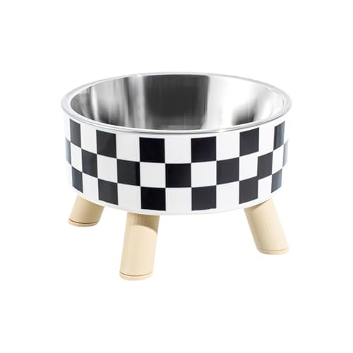 Ergonomische Erhöhte Hundeschalen Mit Stabiler Ständer Und Schüssel Für Die Meisten Rassen Karierten Druck Aus Edelstahl Moderne Haustier Fütterungschale Ergonomische Erhöhte Hundeschalen Mit Stabiler Ständer Und Schüssel Für Die Meisten Rassen Karierten Druck Aus Edelstahl Moderne Haustier Fütterungschale von NPXUAMTJ