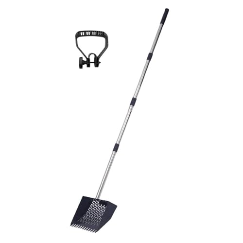 Ergonomischer Gummi Gülle Schaufel Für Ältere Benutzer Verstellbare 35 65 Zoll Edelstahlgriff Für Die Halsgang Mit Der Rückwicklung Der Rückwicklung Großer Kapazität von NPXUAMTJ