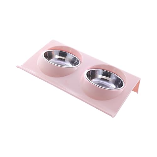 Erhöhte Doppelschüssel Haustier Feeder Für Kleine Hundekatzen Abtrennbare Edelstahlschüssel Schüssel Wasserbehälter Für Hausgebrauch Katzen Fütterungsschale Erhöhte Doppelschüssel Haustier Feeder Für Kleine Hundekatzen Abtrennbare Edelstahlschüssel Schüssel Wasserbehälter Für Hausgebrauch Katzen Fütterungsschale von NPXUAMTJ