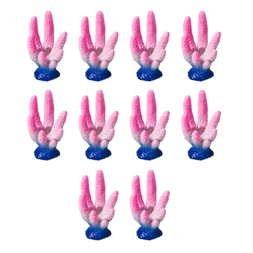 NPXUAMTJ 10pcs Farbenfrohe Künstliche Korallen Dekoration Simulation Korallen Landschaft Für Bettas Fischtanks Schöne Stile Aquarien Landschaft Dekoration von NPXUAMTJ