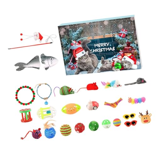 NPXUAMTJ Adventskalender Katzen Spielzeug Katzen Zauberstab Spielzeug Teaser mit Cartoon Fischrute für Indoor Katzen Spielzubehör NPXUAMTJ Adventskalender Katzen Spielzeug Katzen Zauberstab Spielzeug Teaser mit Cartoon Fischrute für Indoor Katzen Spielzubehör von NPXUAMTJ