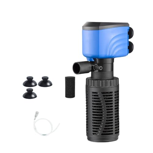 NPXUAMTJ Energieeffizienter Submergible Fischtanks Filter Mit Dreifachwirkungsfiltration Für Niedrige Energieverbrauch Niedriger Stromverbrauch Aquarien Pumpe von NPXUAMTJ