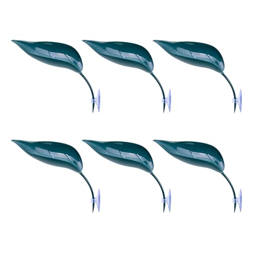 NPXUAMTJ Schildkröten Bein Plattform 6pcs Baumfrösche Tanks Zubehör Blattform Bärtige Drachenplattform Saugnäume Ruhige Blätter Haustier Ruhestand Ruhebereich von NPXUAMTJ