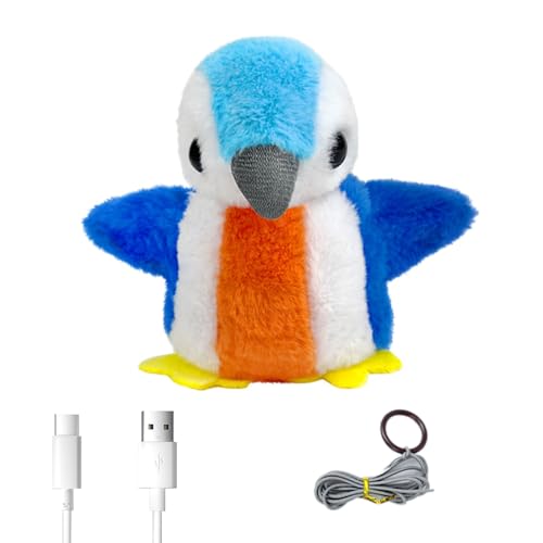 NPXUAMTJ Wiederaufladbare Interaktive Katzen Spielzeug Simuliertes Chirping Flapping Flügel Vogel Plüsch Spielzeug Touch Aktiviertes Kätzchen Übungsspielzeug NPXUAMTJ Wiederaufladbare Interaktive Katzen Spielzeug Simuliertes Chirping Flapping Flügel Vogel Plüsch Spielzeug Touch Aktiviertes Kätzchen Übungsspielzeug von NPXUAMTJ